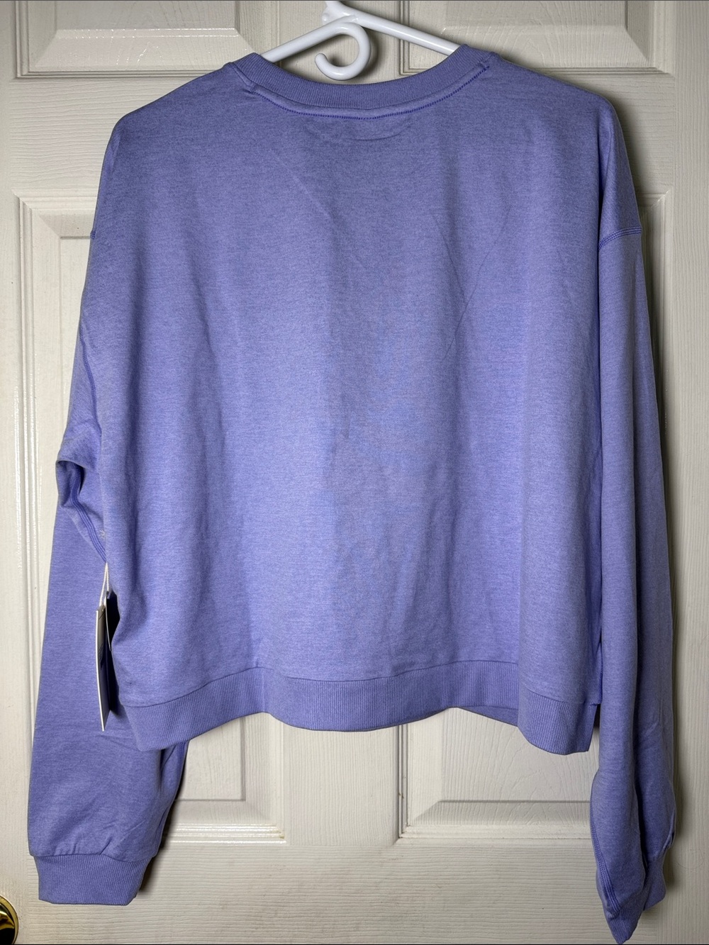 Vuori Halo Modern Crew Hyacinth Heather Women’s Sweater Sz XL NWT - Picture 4 of 5
